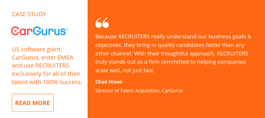CarGurus' recruitment success using RECRUITERS