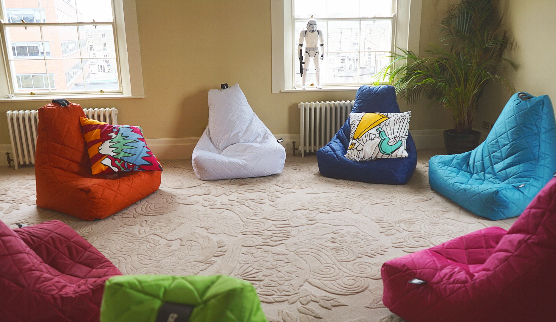 Office bean bag room